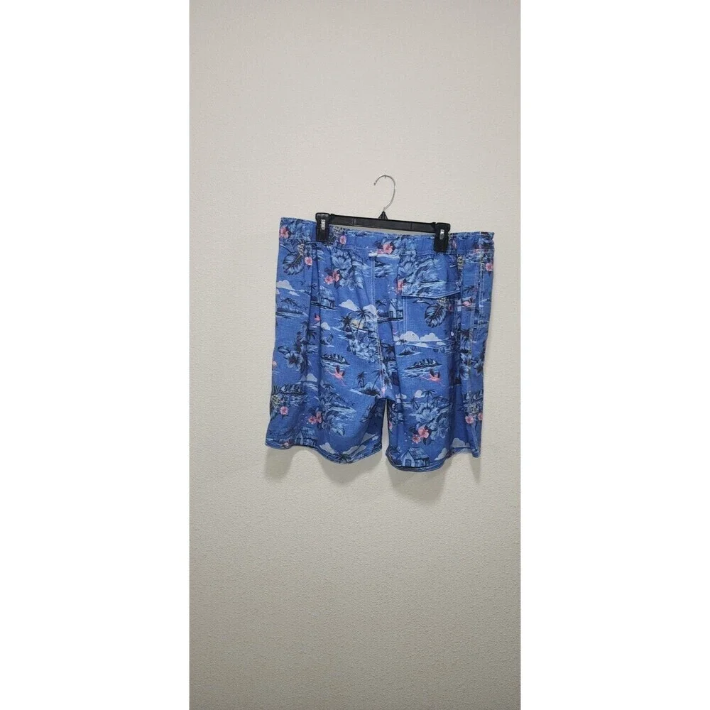 Johnnie-O Surfer Coastal Beachy Maximalist Style Swim Trunks Shorts Summer  2XL